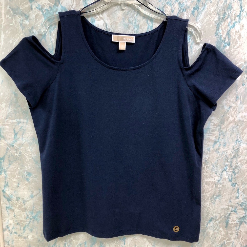 Authentic Michael Kors Cut Sleeve Dress Blouse